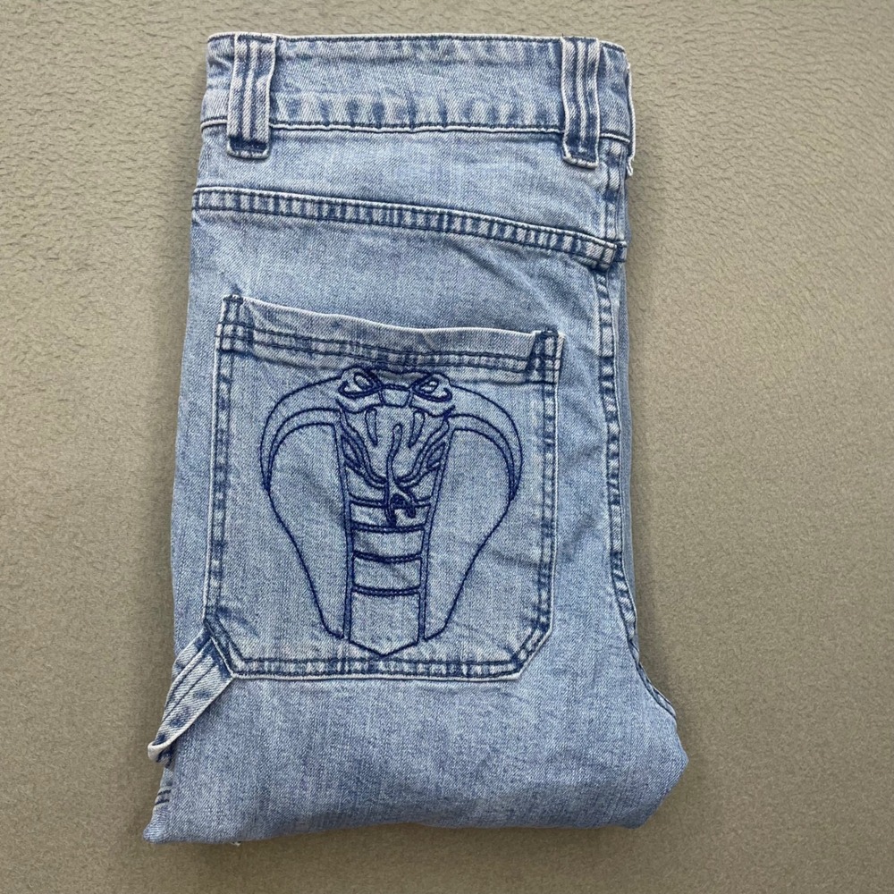 Broken Promises Jody Carpenter Jeans 28 Tattoo Graphic Distressed Goth Y2K
